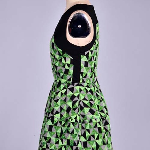 Geometric A-Line Dress - Picture 3 of 4